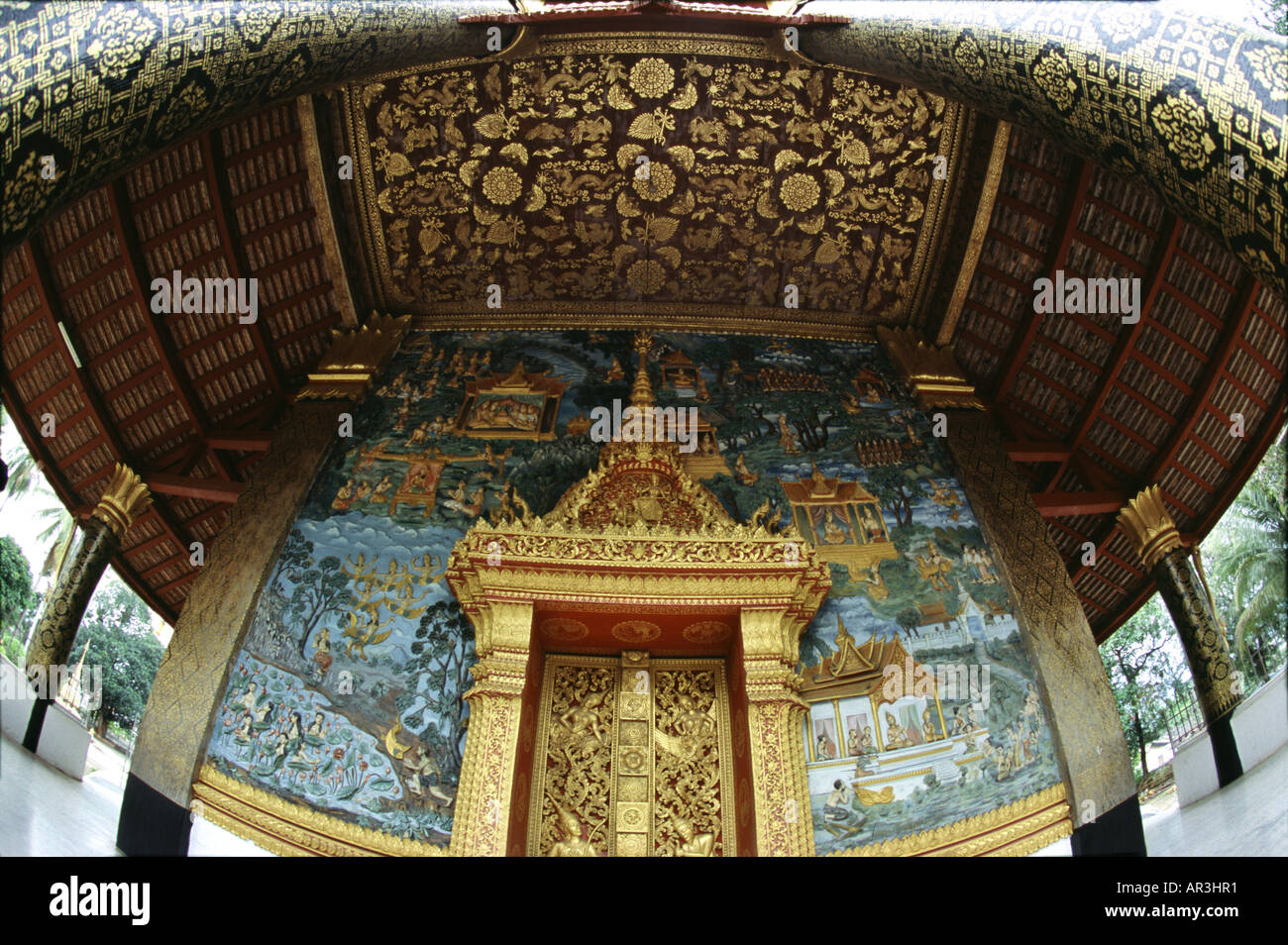 Wat Tat temple, Luang Prabang, Laos Indochina, Asia Stock Photo