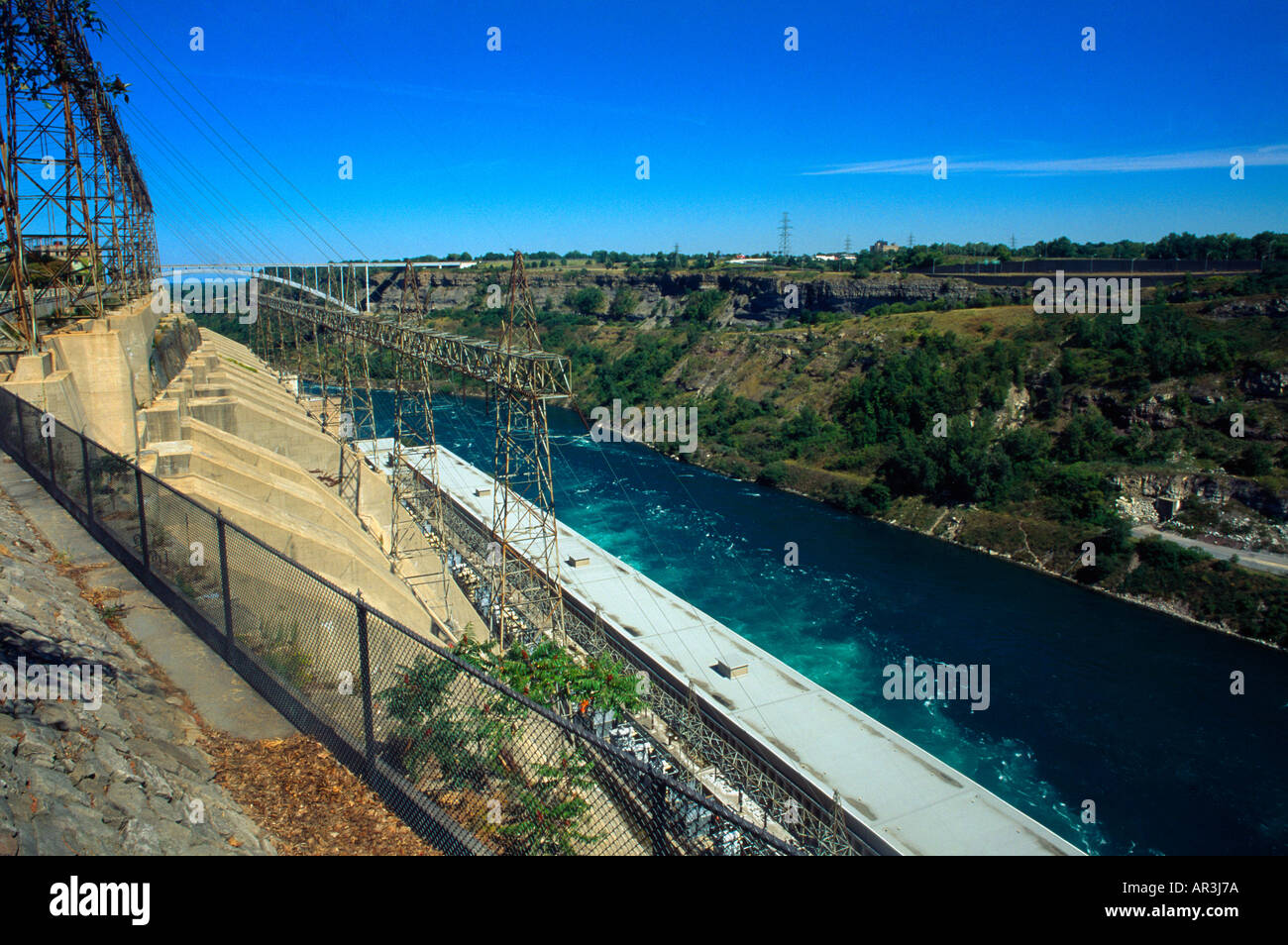 Ontario Canada Niagara River Hydro Power Station Stock Photo Alamy