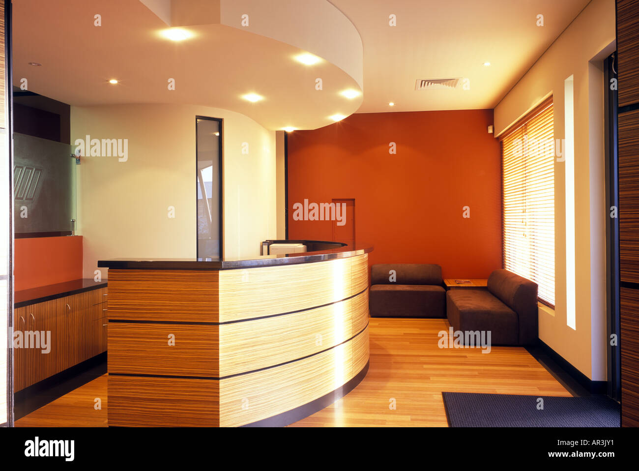 modern reception area Stock Photo Alamy