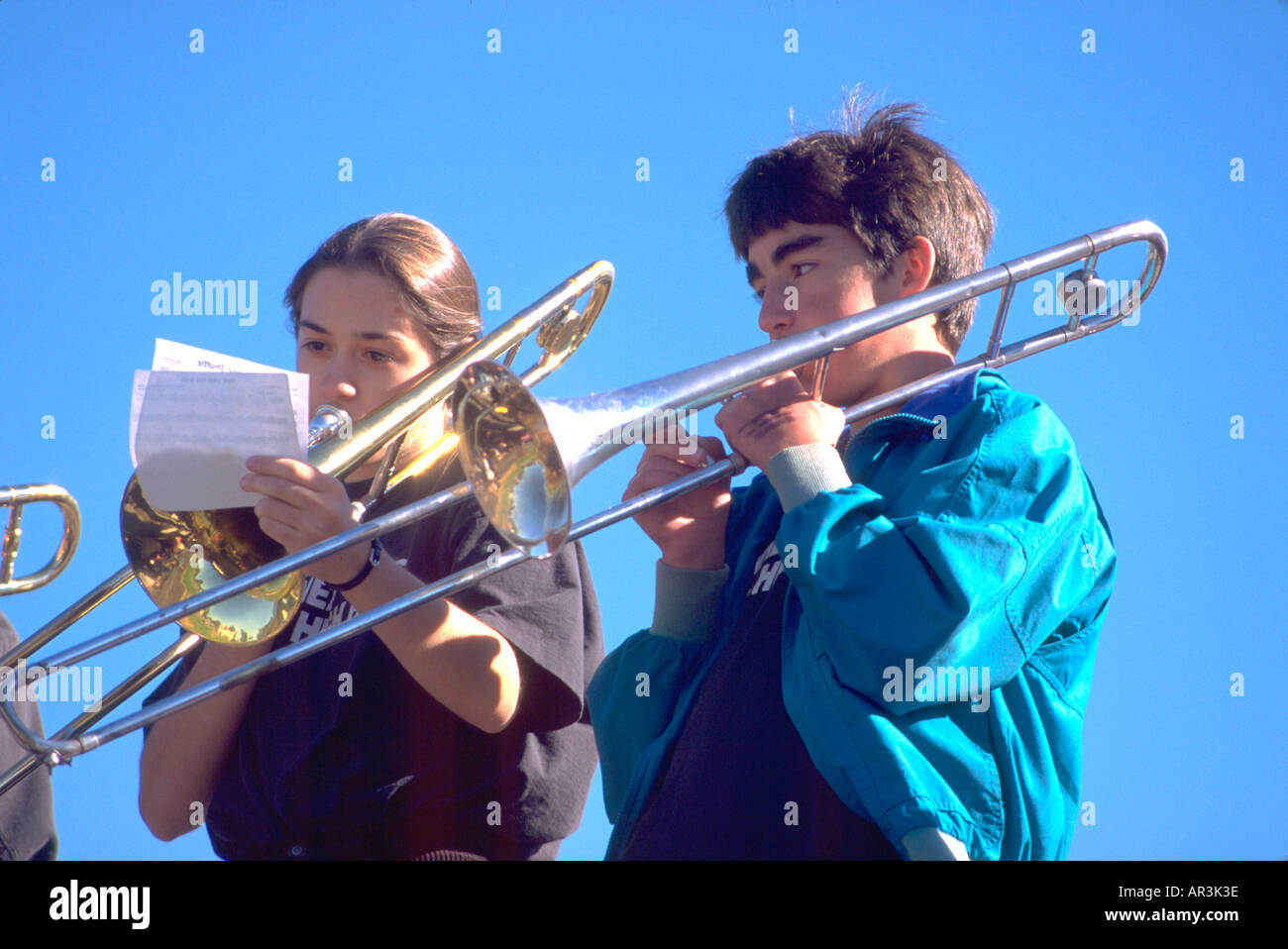 Woman playing trombone hires stock photography and images Alamy