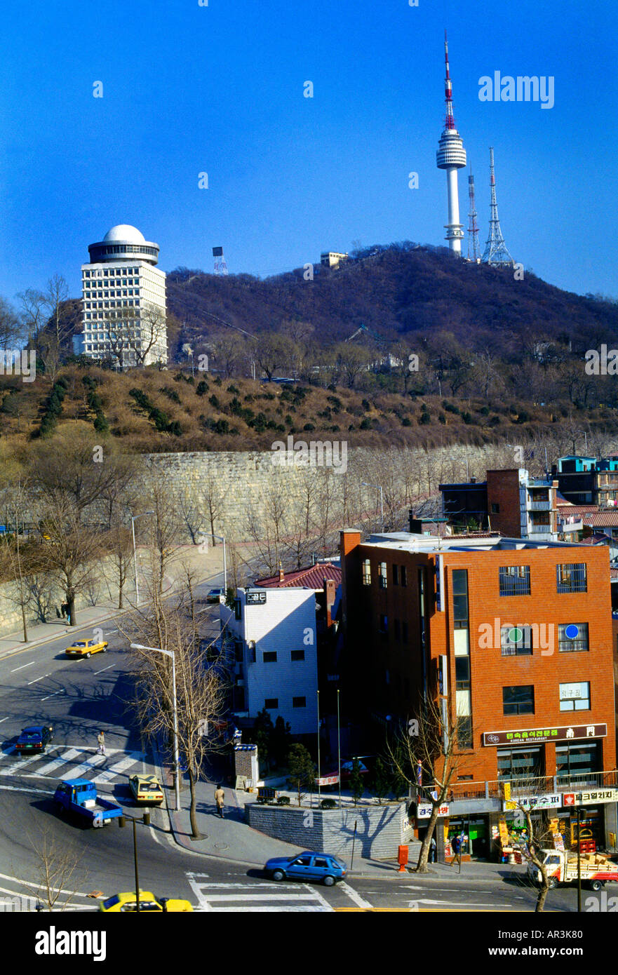 Korea Seoul Tower Stock Photo Alamy