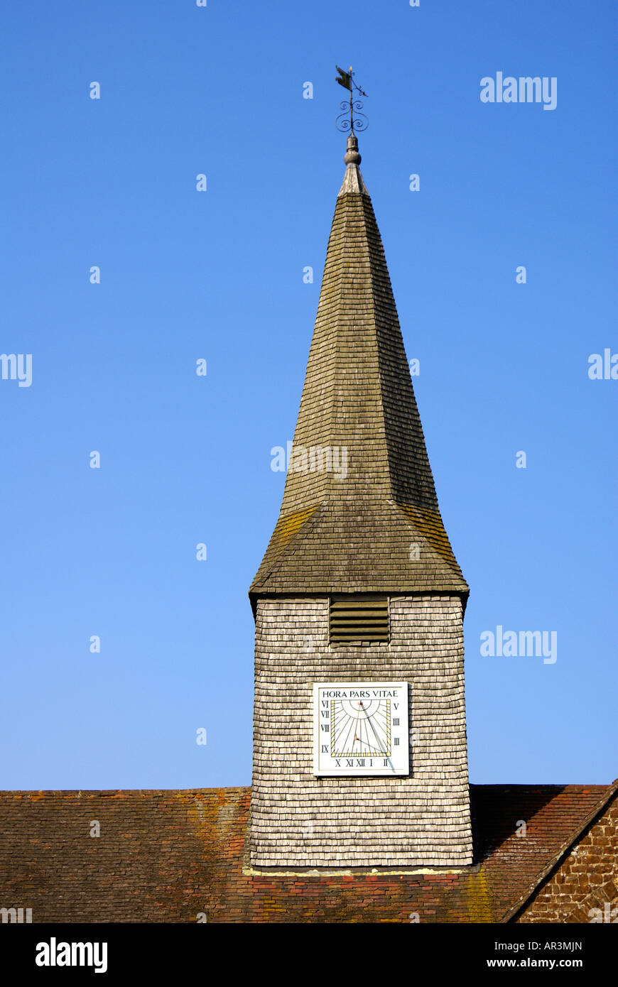 St Michael and All Angels Church in Thursley Surrey Stock Photo
