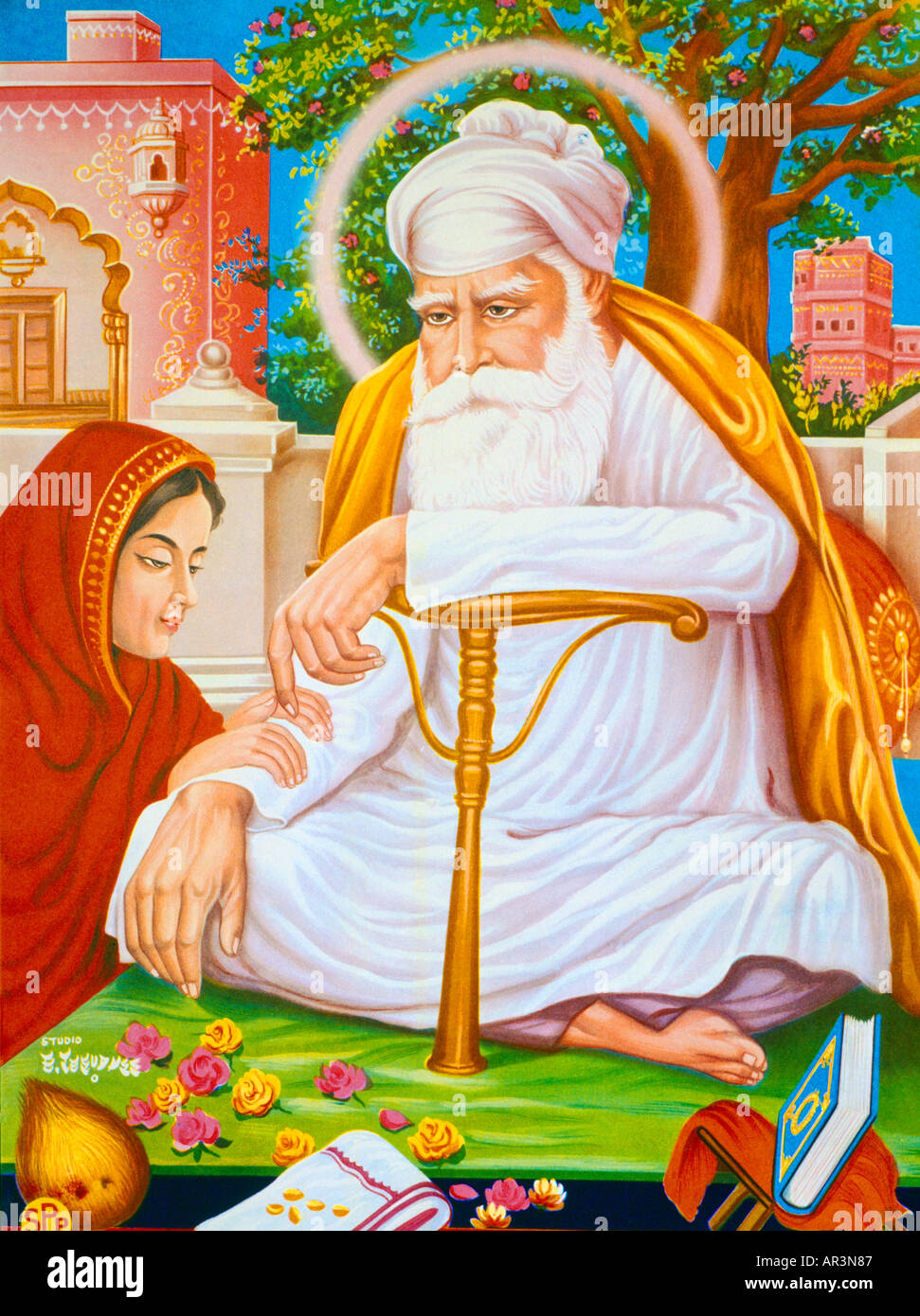 Sikh Guru Amar Das Stock Photo