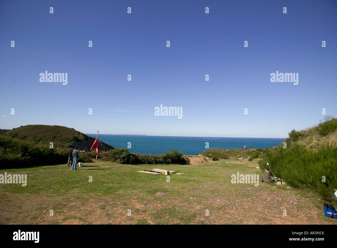 Crabbe firing range Jersey Channel Islands Stock Photo Alamy