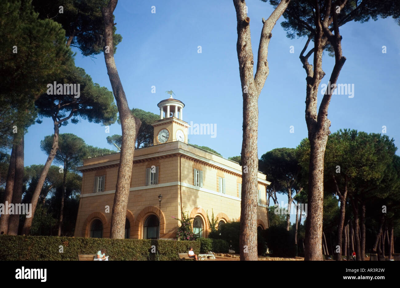 Casino dell'Orologio in Villa Borghese, Rome Stock Photo - Alamy