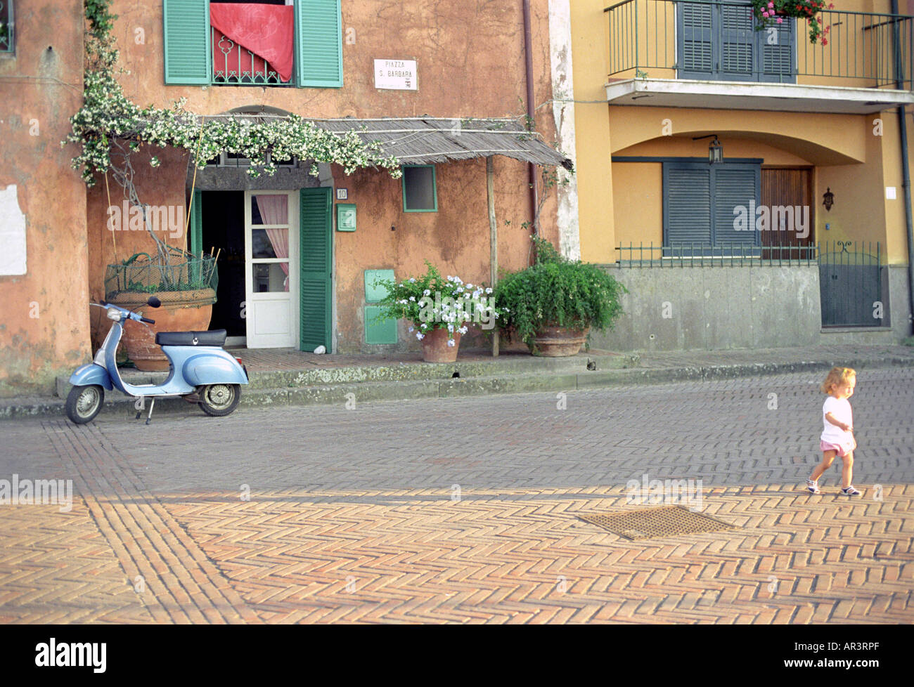 Hausfassade, porto san stefano, toskana, italien Stock Photo