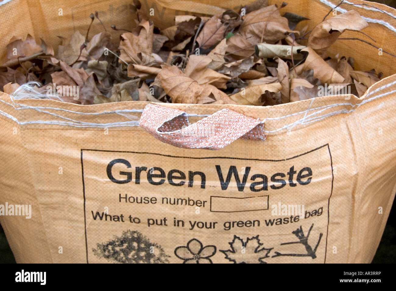 Green garden waste bag or sack hires stock photography and images Alamy