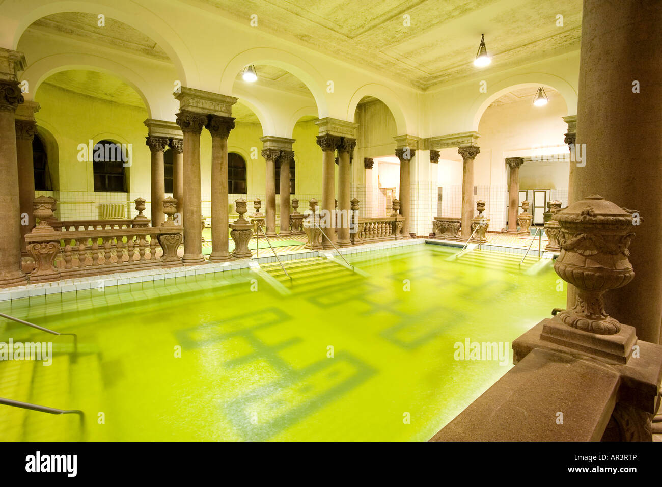 swimming pool in the public baths Stock Photo Alamy