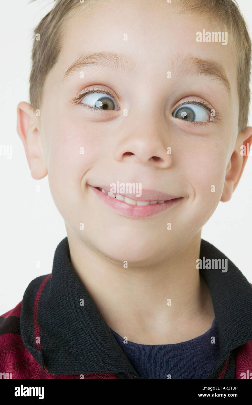 Cross Eyed Boy Stock Photo - Download Image Now - Boys, Child