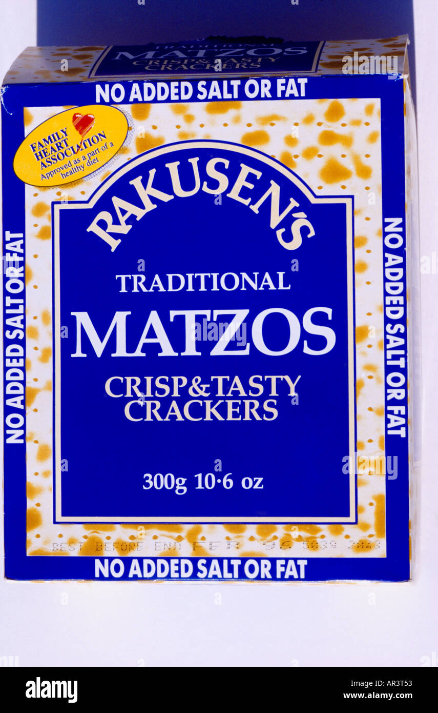 Passover Matzos Crackers Judaism Stock Photo Alamy