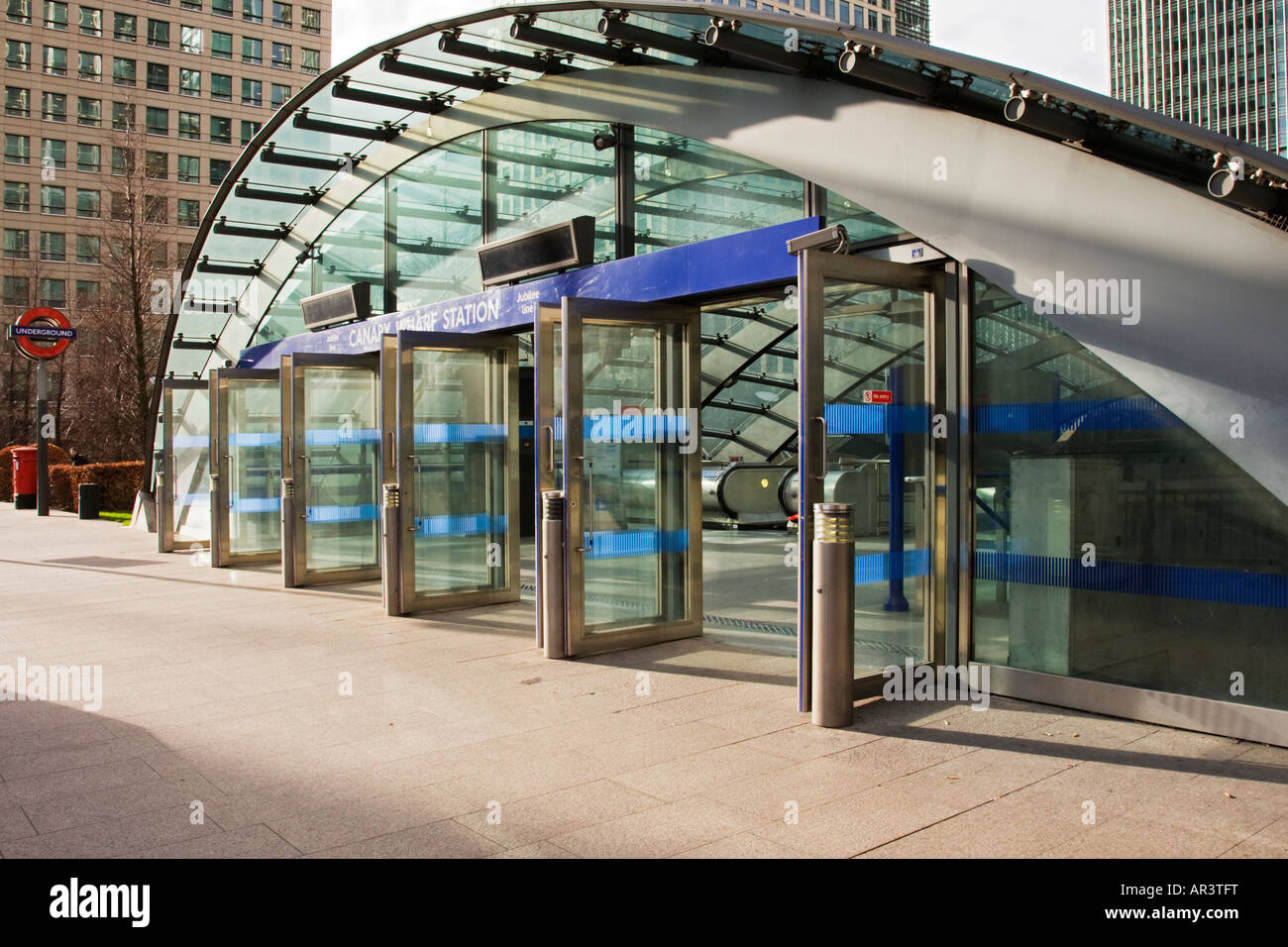 Canary Wharf Underground station at London,UK Stock Photo - Alamy