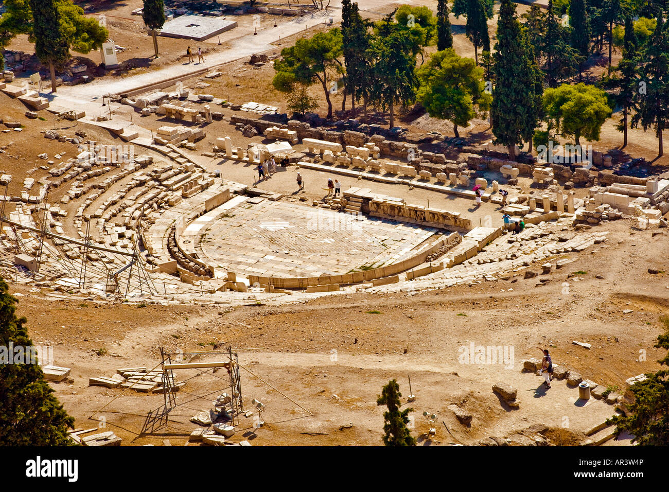 Theatre of Dionysus Athens Greece Acropolis Stock Photo