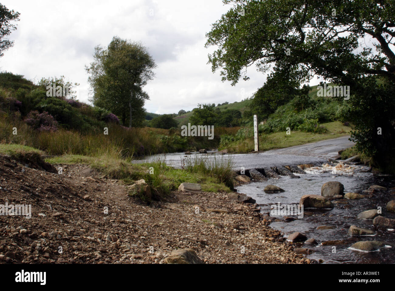 River Fording Road at Hazel Head Woods in the North Yorkshire Moors