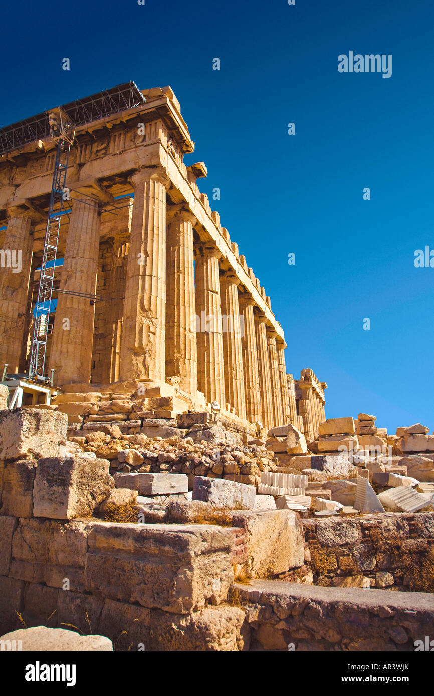 The Parthenon at the Acropolis Athens Attiki Greece Temple of Athena ...