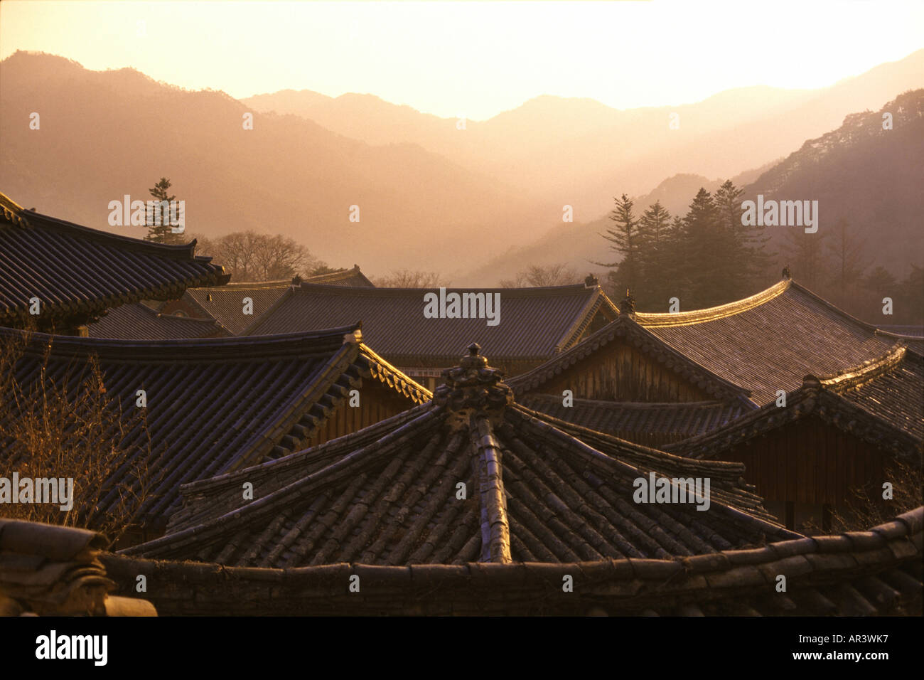 Haein-sa monastery in Kayasan Mountains UNESCO world heritage, Haein-sa, Kayasan National Park South Korea, Asia Stock Photo