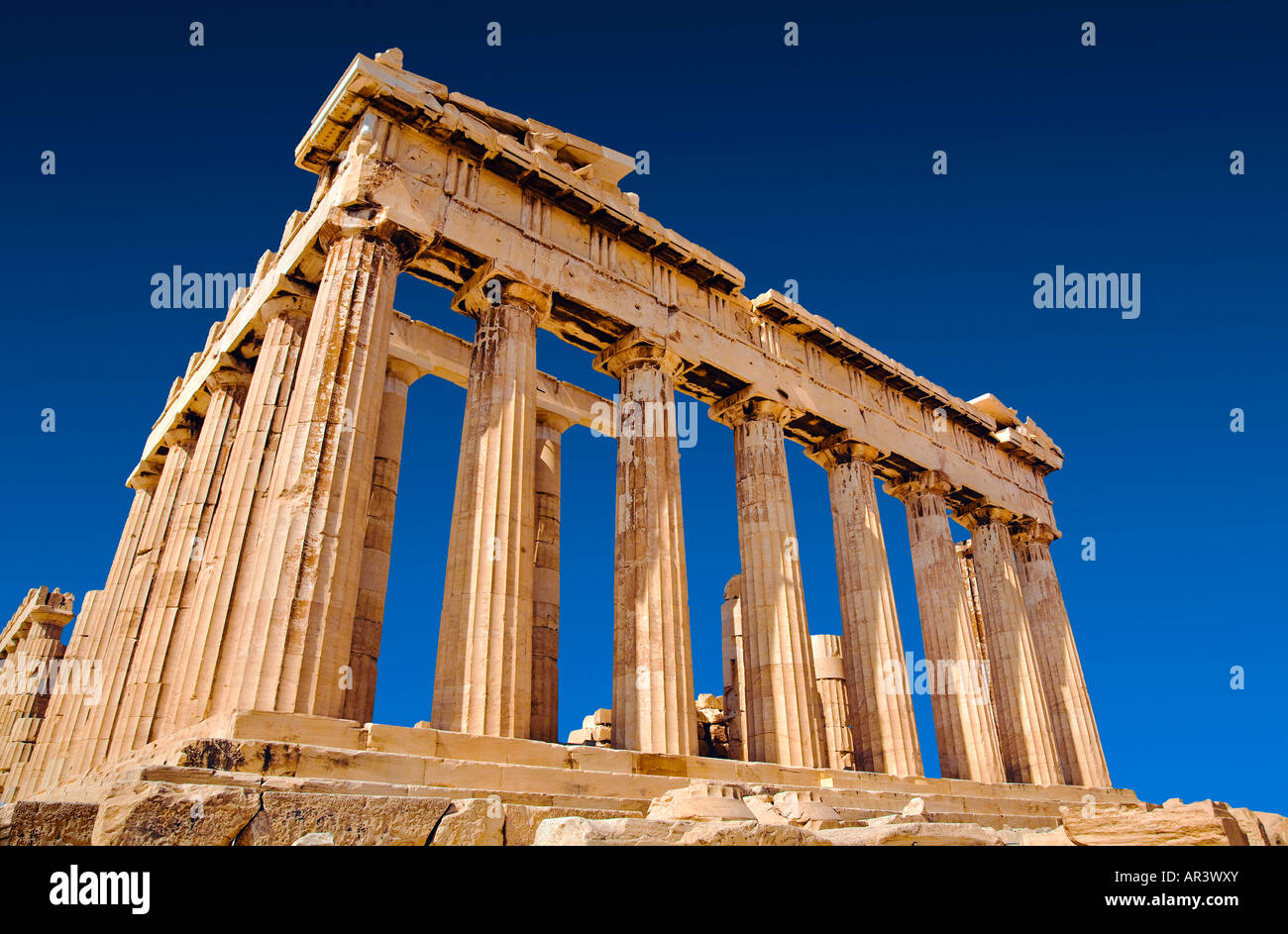 The Parthenon at the Acropolis Athens Attiki Greece Temple of Athena ...