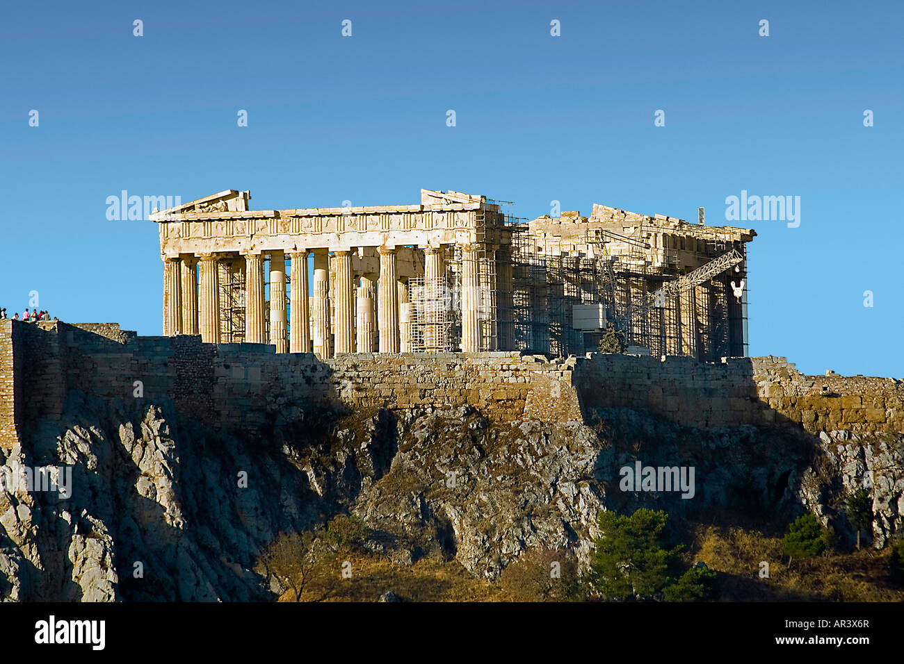 The Parthenon at the Acropolis Athens Attiki Greece Temple of Athena ...