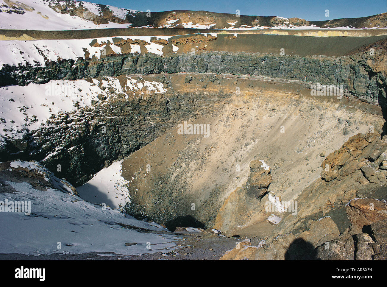 Kilimanjaro Looking down into the Ash Pit of Kibo Tanzania East Africa