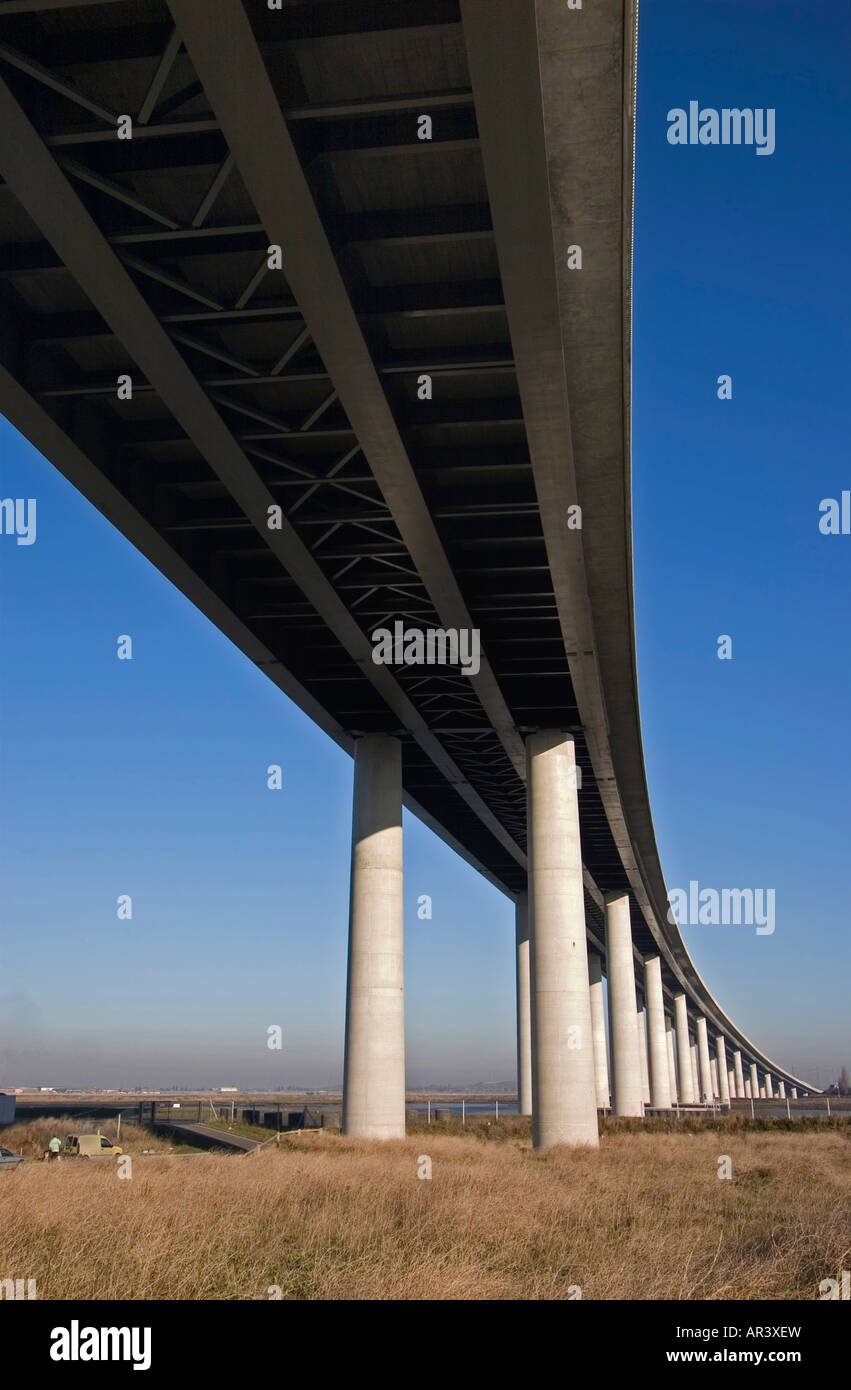 The A249 Swale Crossing to Sheerness Stock Photo