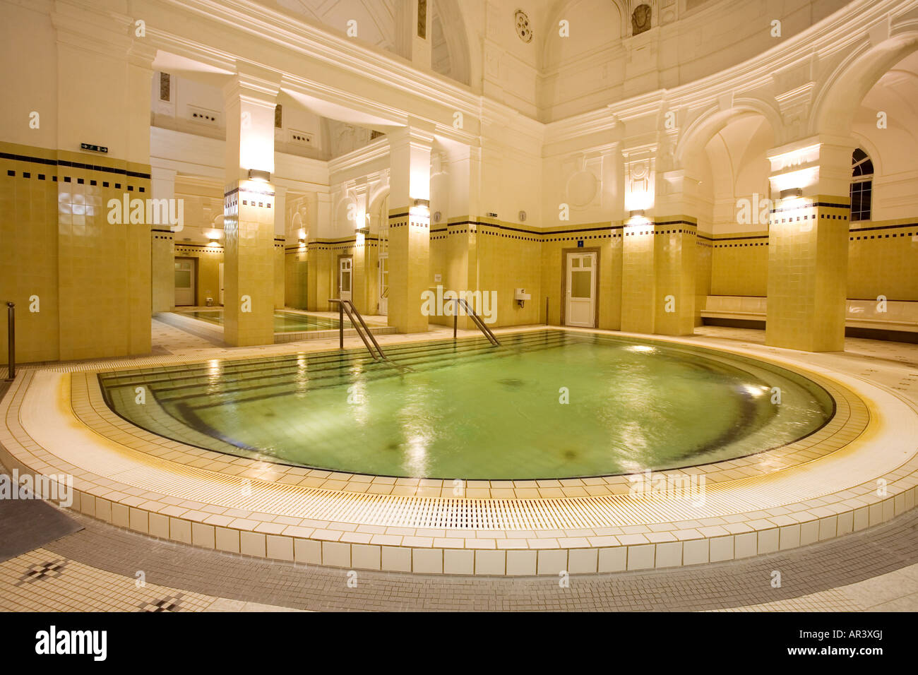 swimming pool in the public baths Stock Photo Alamy
