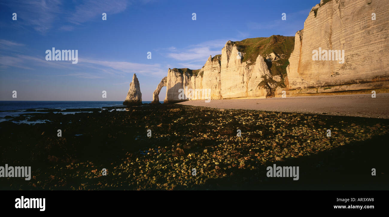 Chalk cliffs of Etretat, Normandy, France Stock Photo Alamy