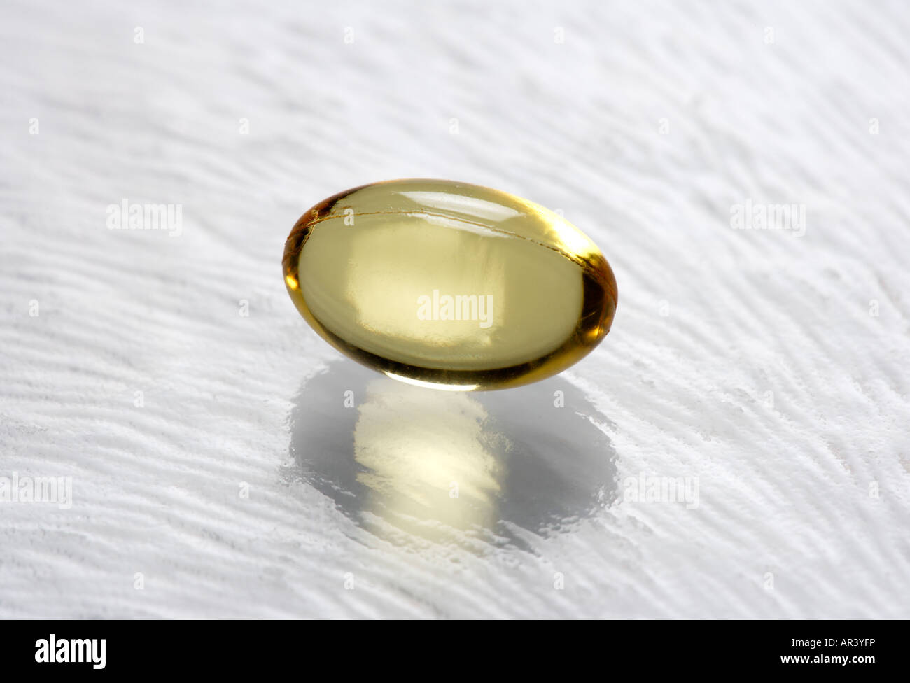 Omega 3 oil pill Stock Photo