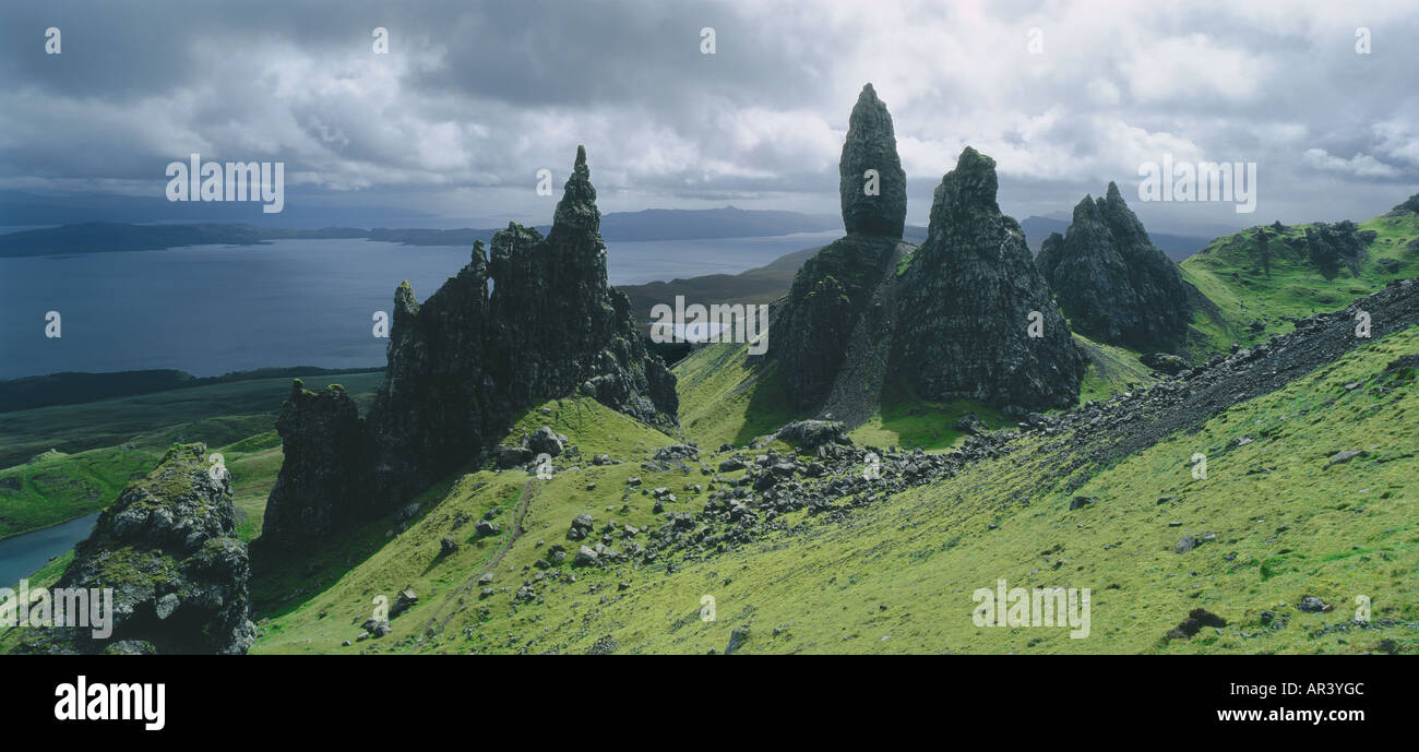 Isle of Skye, Old Man of Storr, Scotland, Great Britain Stock Photo