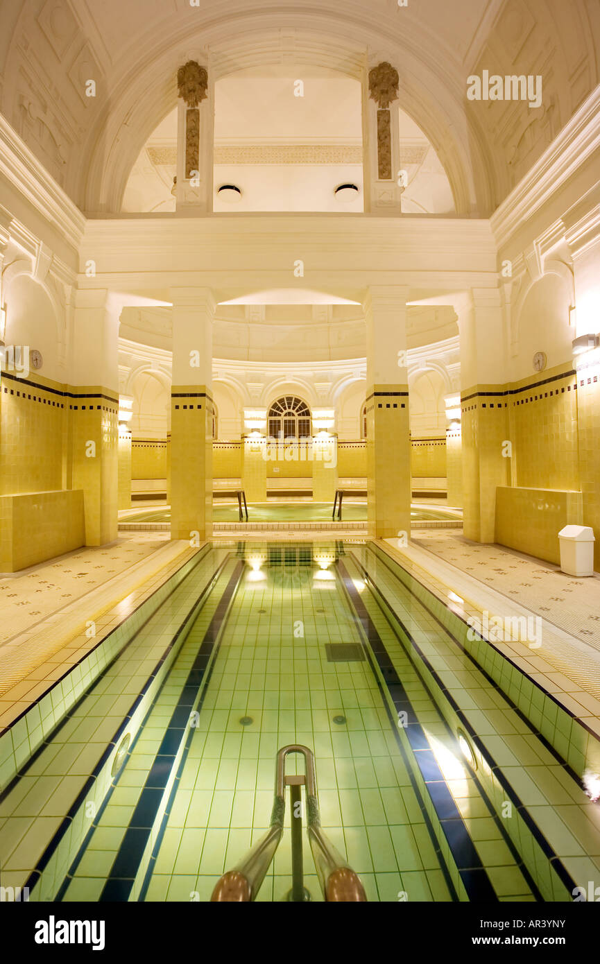 swimming pool in the public baths Stock Photo Alamy
