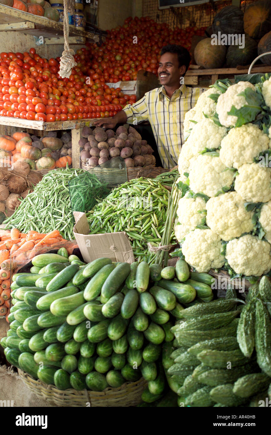 Russell Market, Fruit and Vegetable Market, Bangalore, India Stock