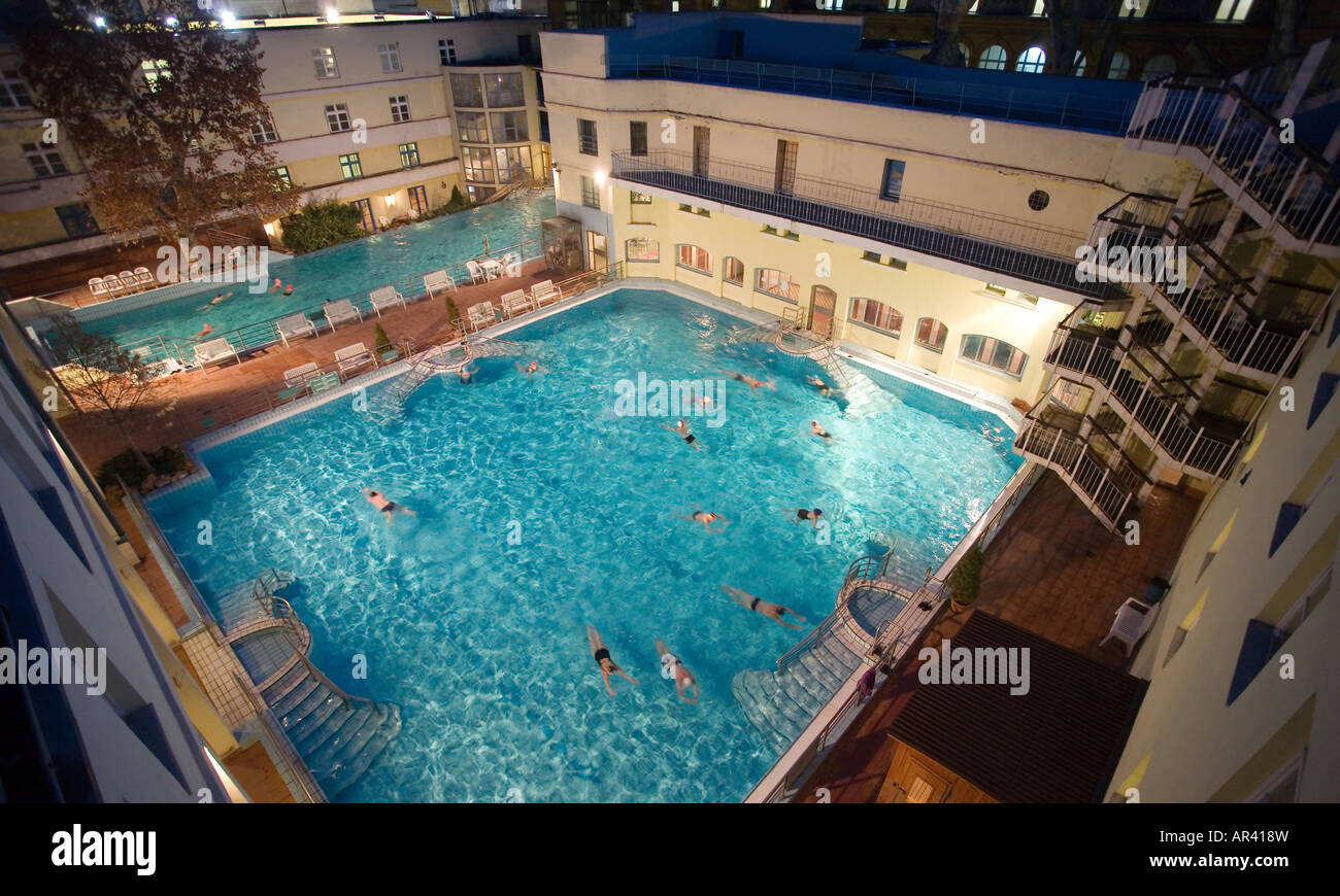 morning swim in the public baths Stock Photo Alamy