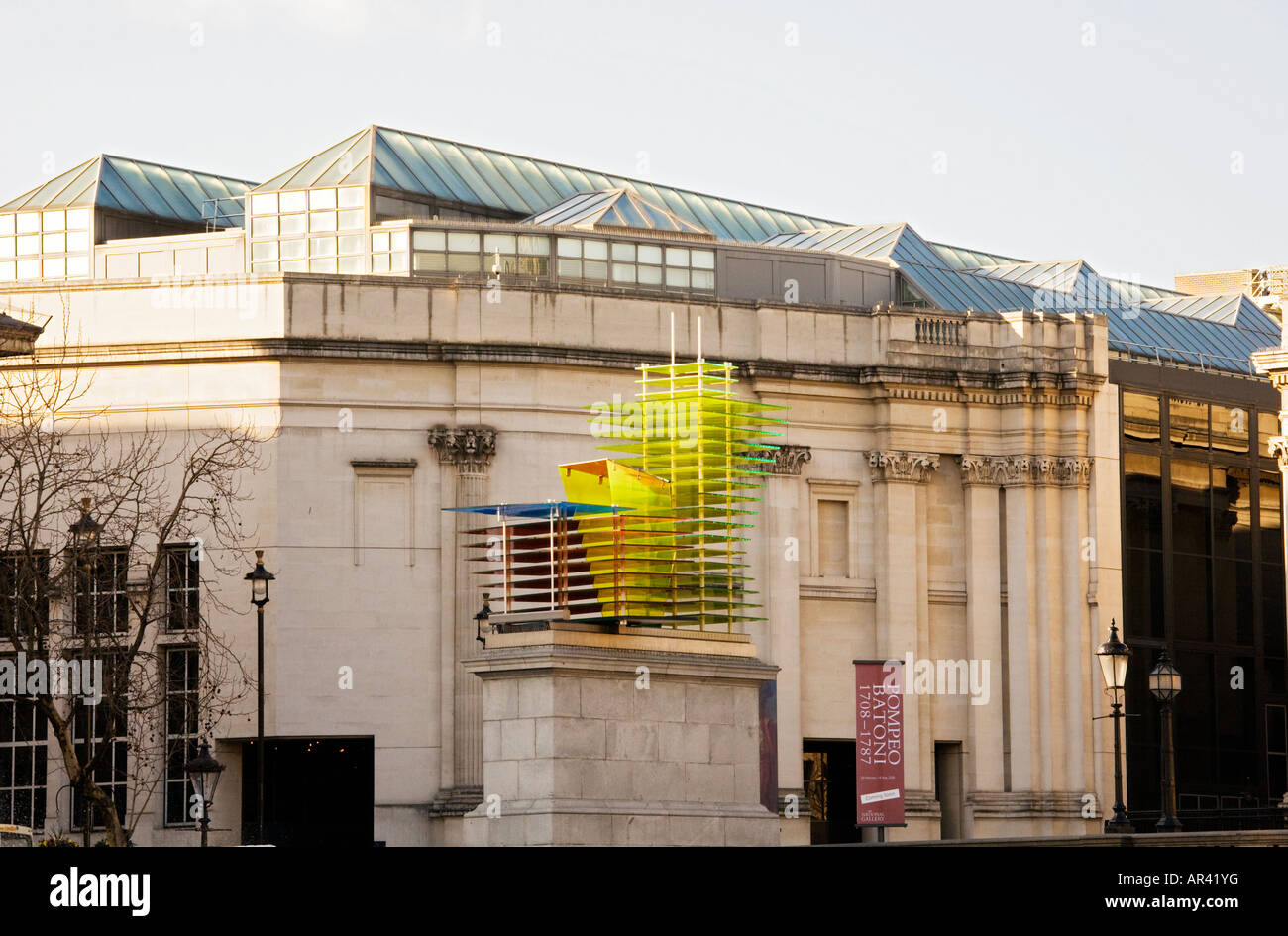 View of Sainsbury Wing of the National Gallery at Trafalgar Square