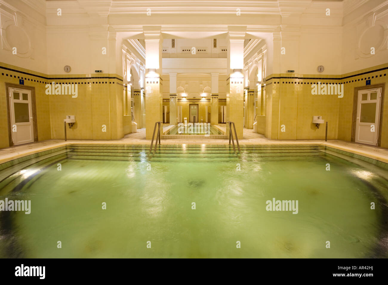 swimming pool in the public baths Stock Photo Alamy