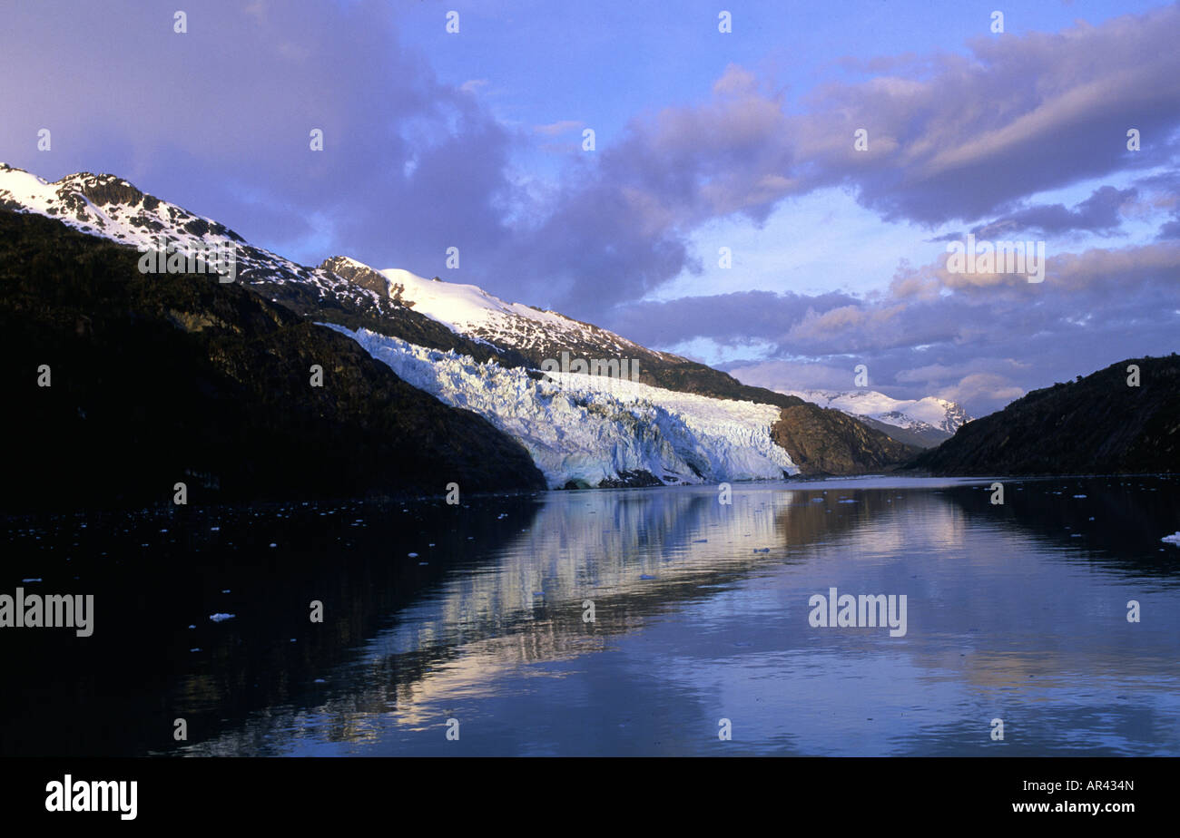 Chilean fjords in Tierra del Fuego chile Stock Photo