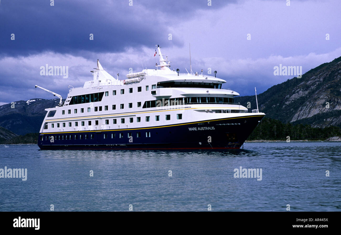 MV Mare Australis in Chilean fjords south america Stock Photo