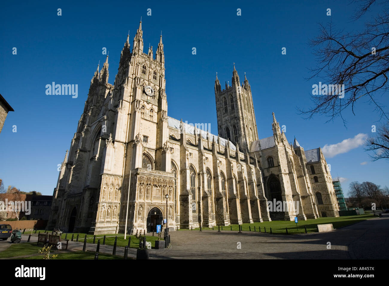 Exterior of Canterbury Cathedral. Canterbury, Kent. UK Stock Photo