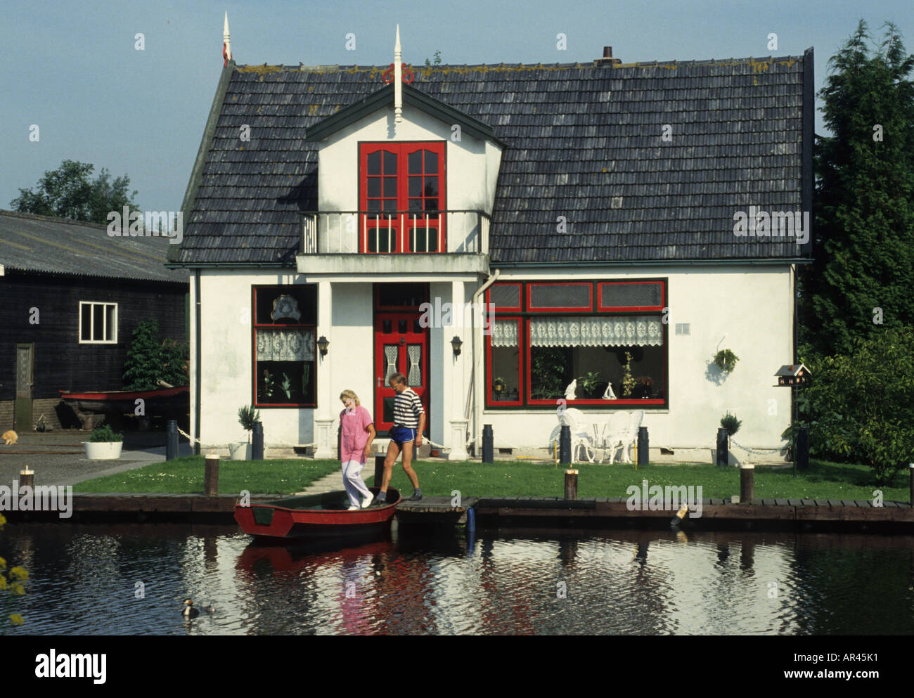 Netherlands South Holland Zuid Holland Oud Ade holliday House Stock Photo