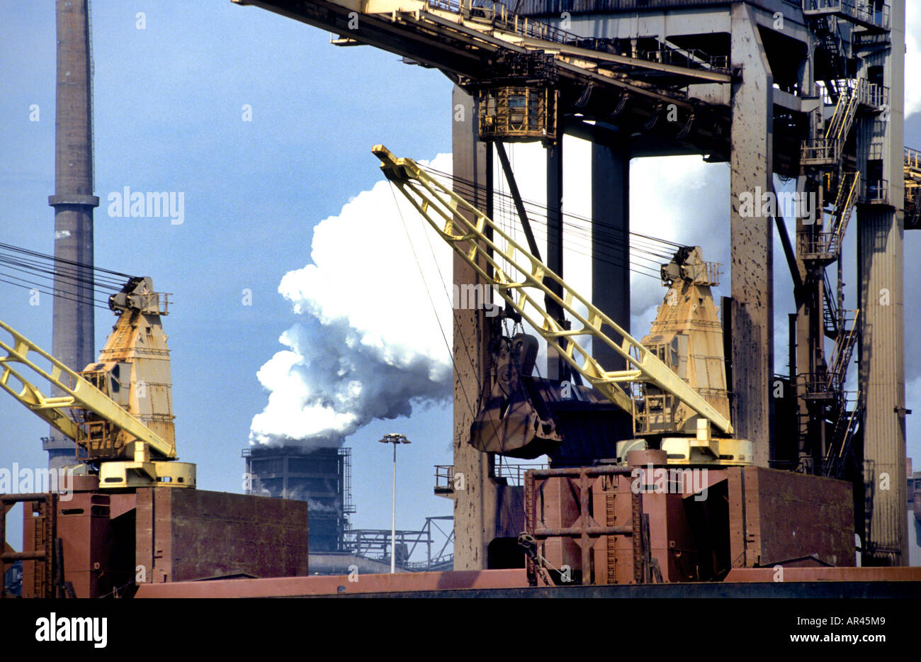 Heavy Industry in Corus IJmuiden Koninklijke Hoogovens Stock Photo