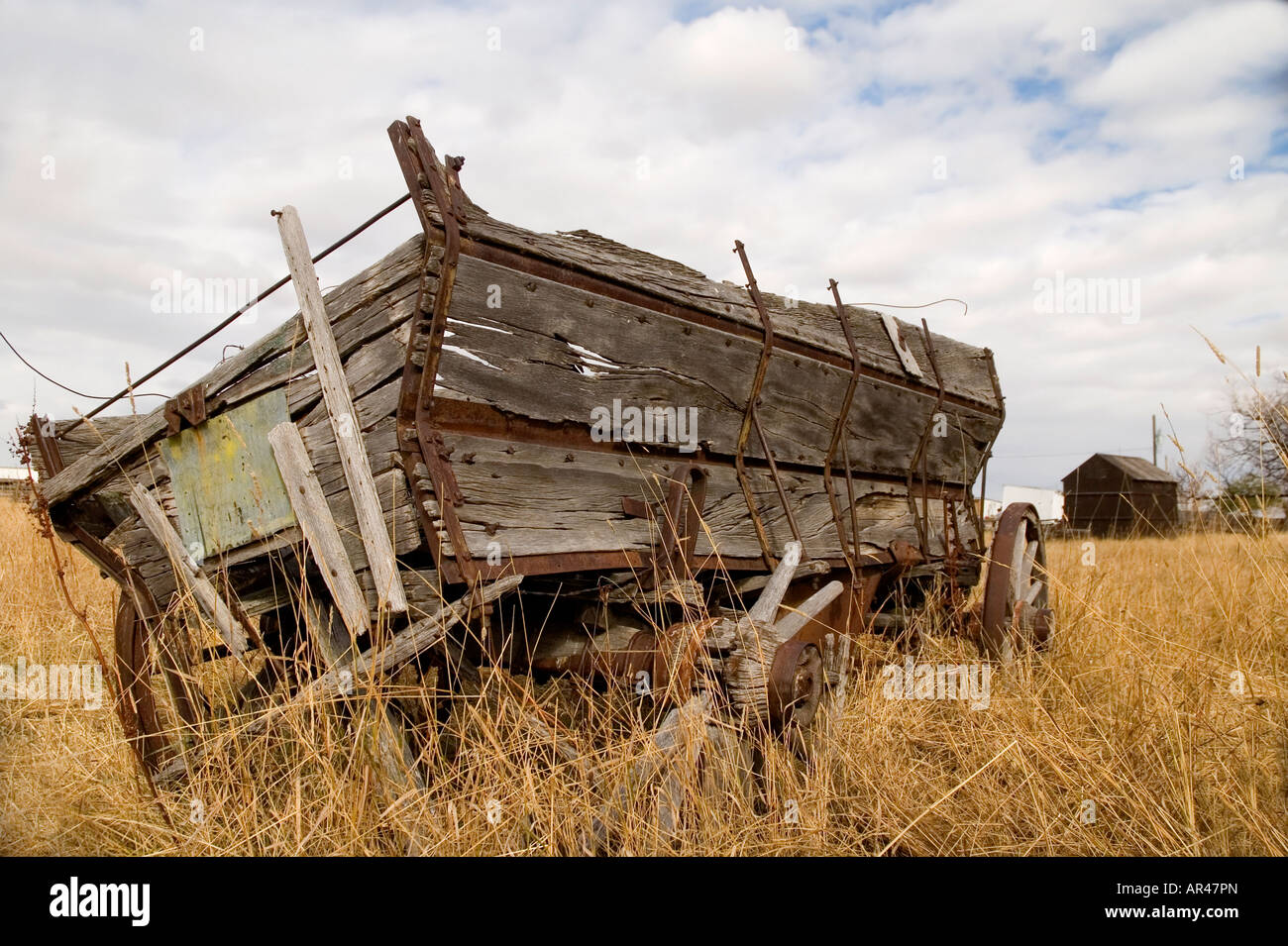 Grain wagon on a farm Stock Photo Alamy
