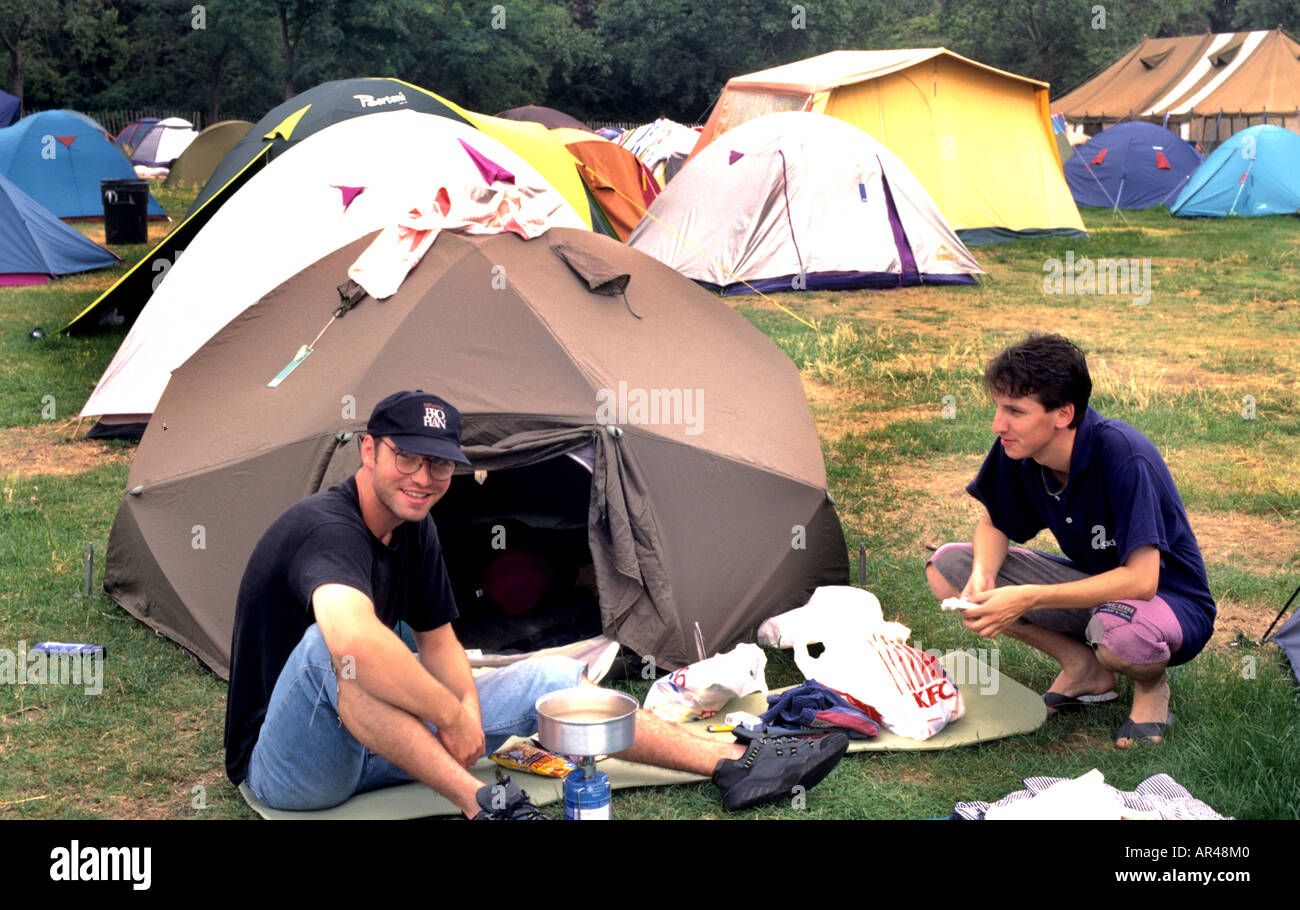 camping site caravan park England Great Britain London Stock Photo Alamy
