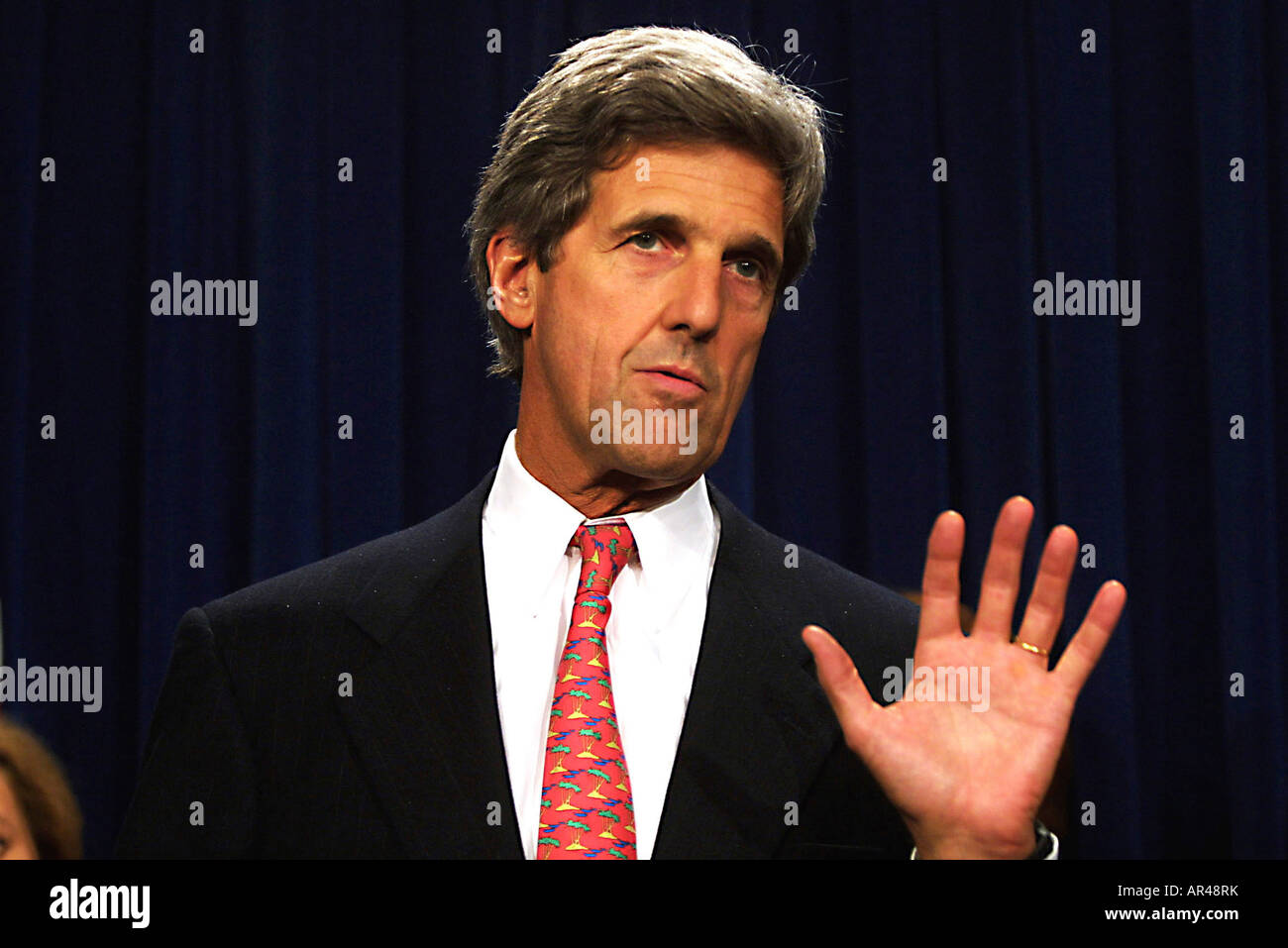 Kerry John F Sen D-MA Stock Photo