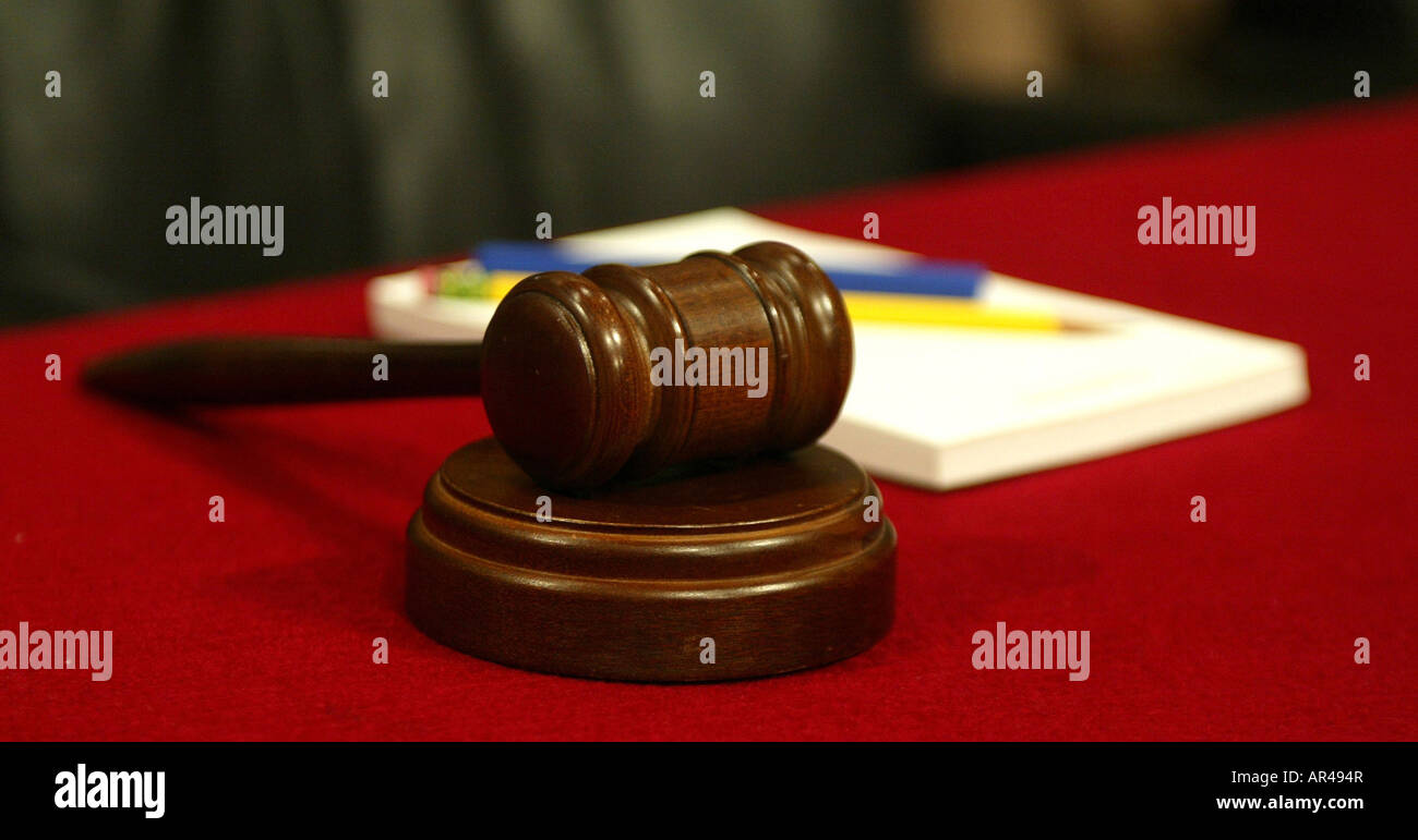 The Chairman's gavel--Senate Judiciary Committee Stock Photo