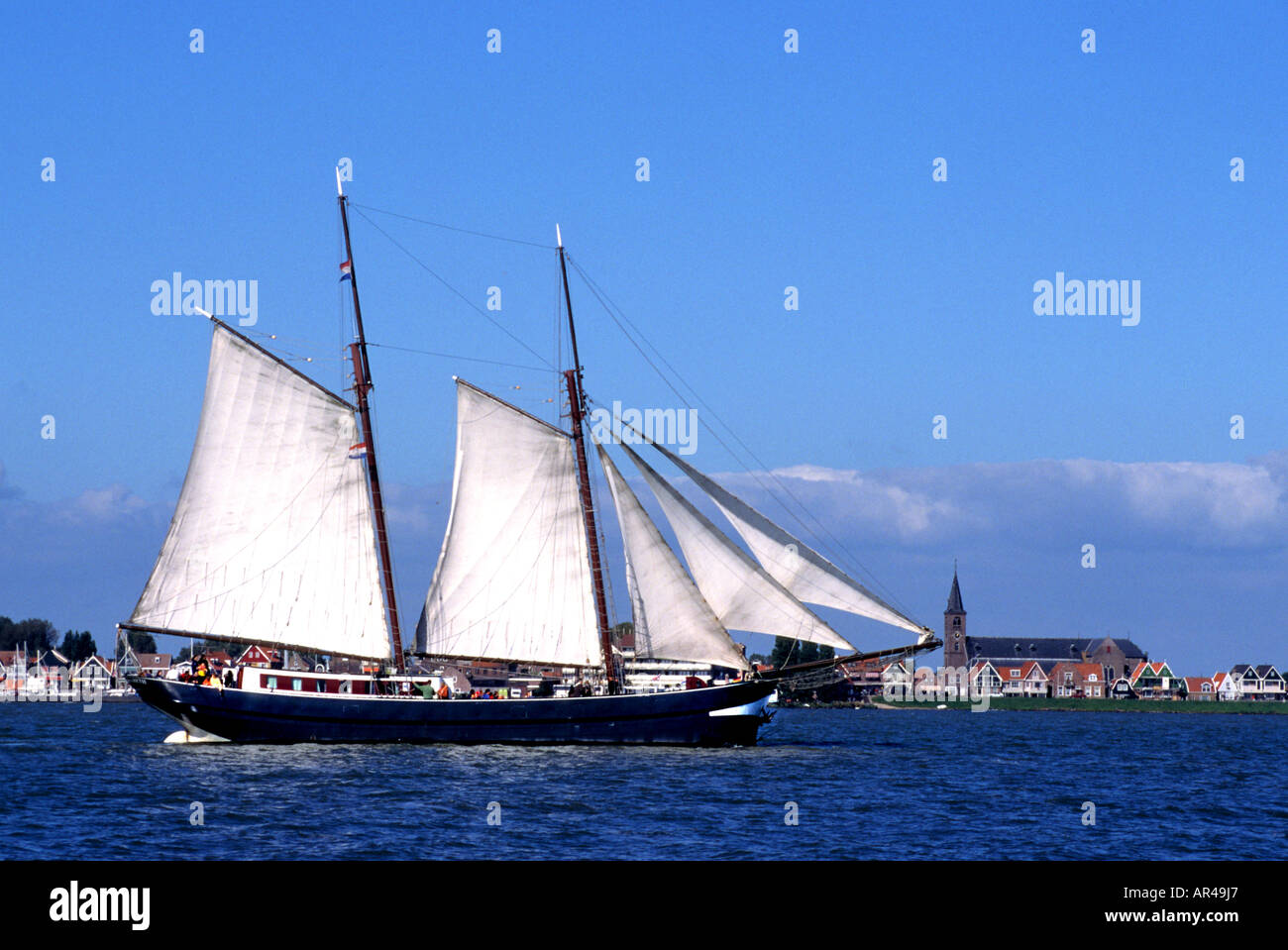 IJsselmeer Sailing boat ship Netherlands Holland Stock Photo