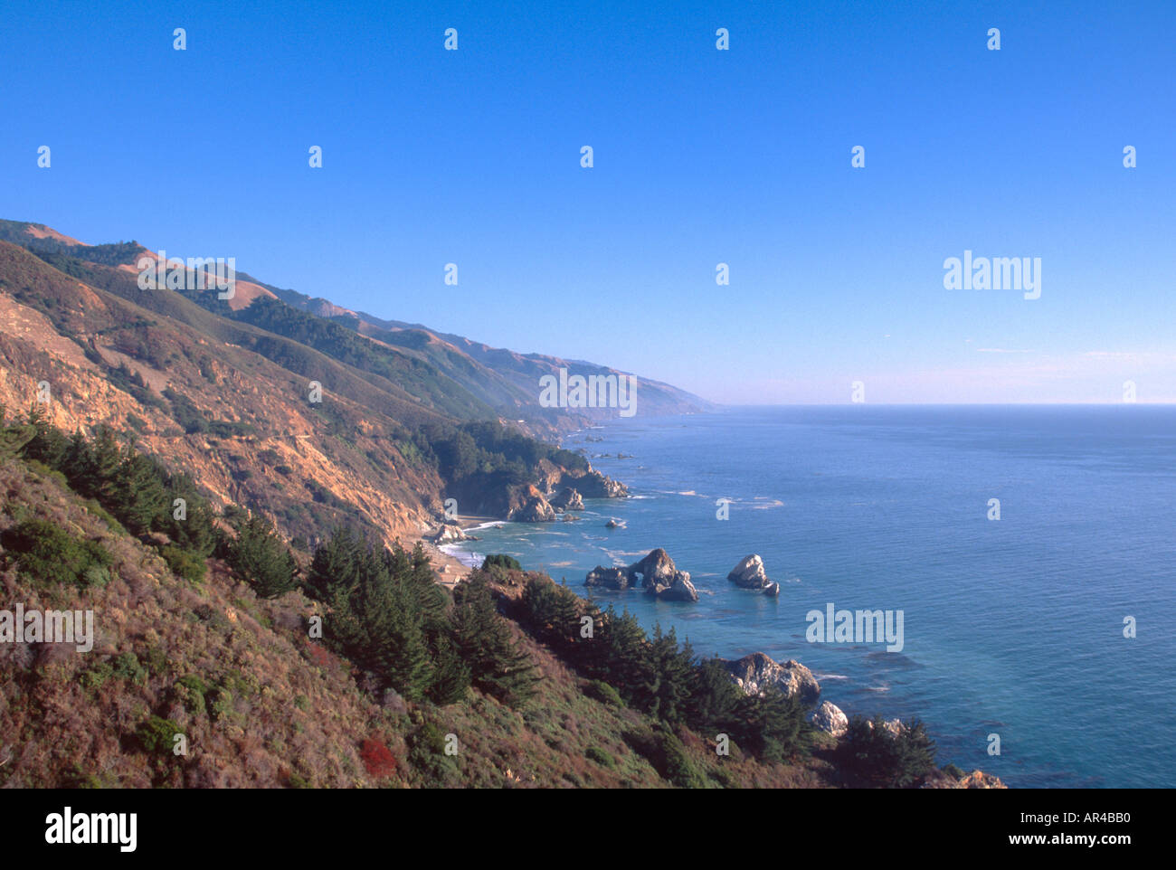 Big Sur coast and Pacific Ocean California Stock Photo - Alamy
