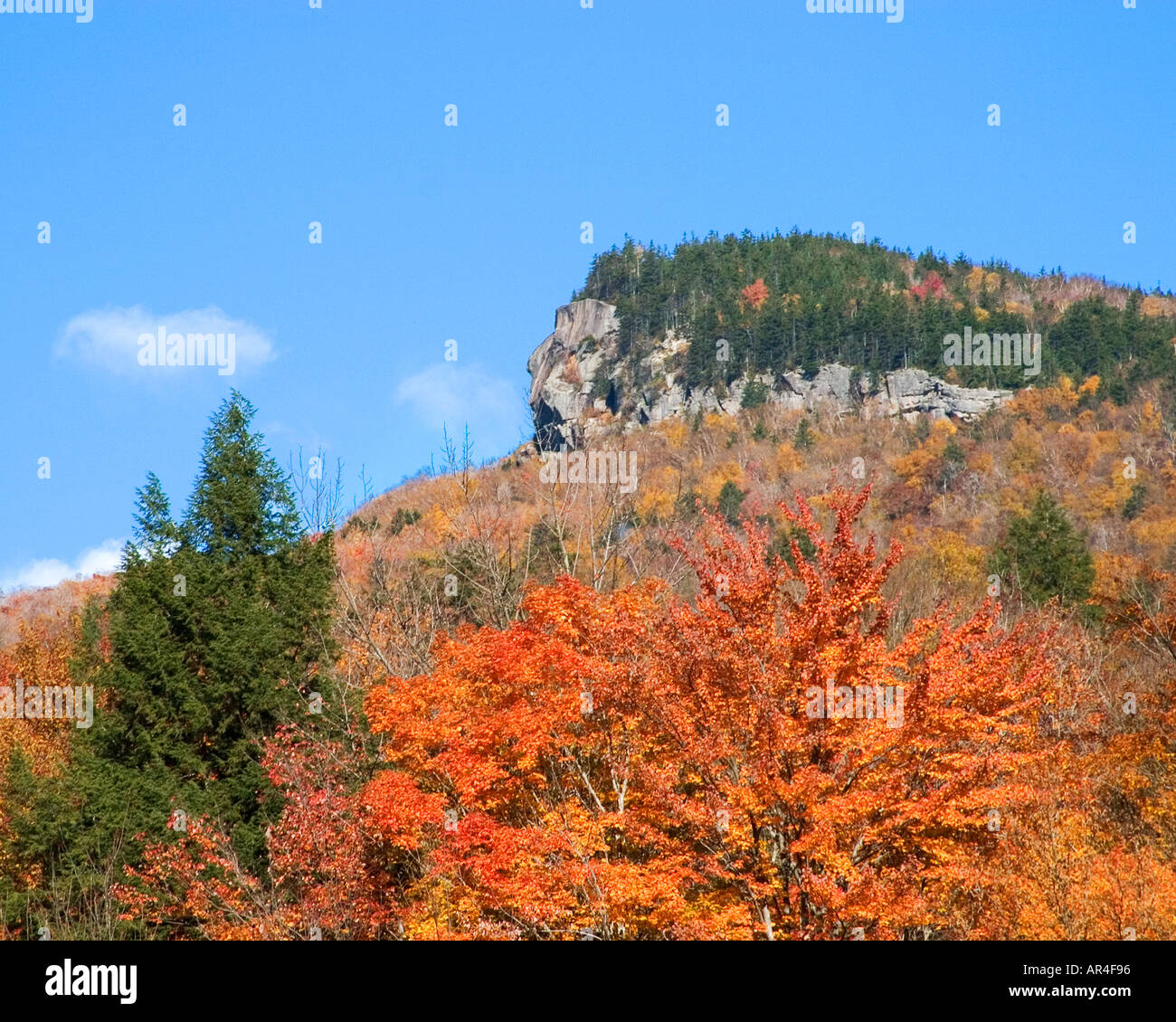 Indian Head profile in Franconia Notch NH Stock Photo Alamy