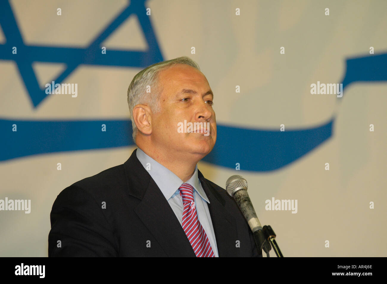 Israeli prime minister Binyamin Netanyahu Stock Photo