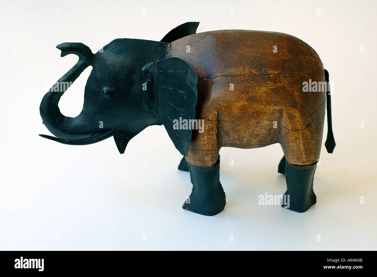 Carved sandalwood elephant Thailand Stock Photo