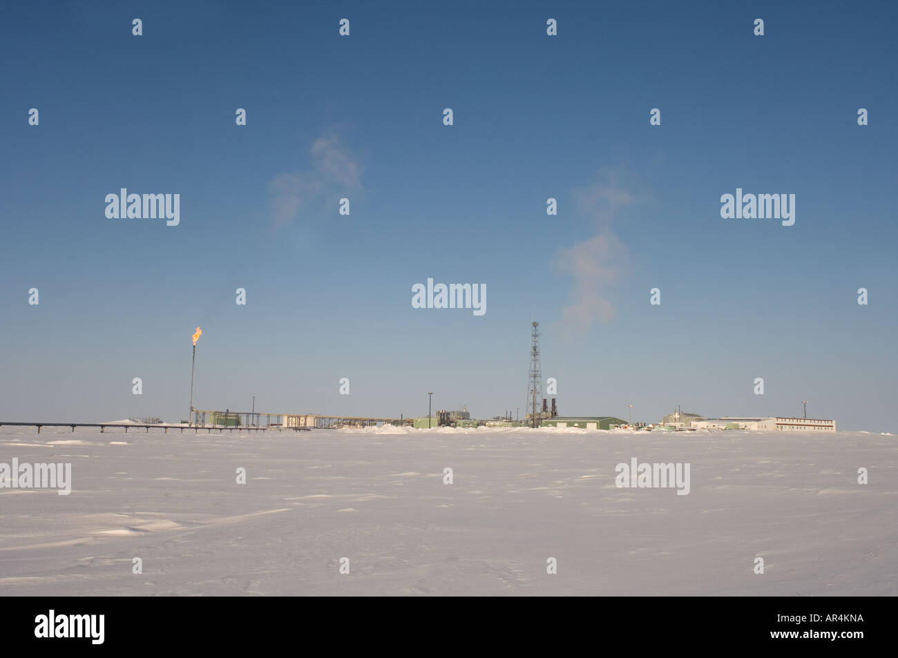 operational oil and gas facility in the eastern Prudhoe Bay oil fields