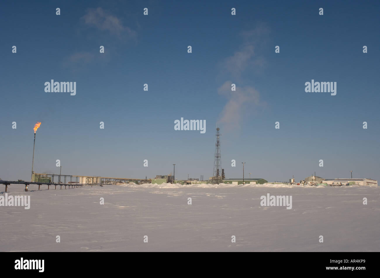 operational oil and gas facility in the eastern Prudhoe Bay oil fields