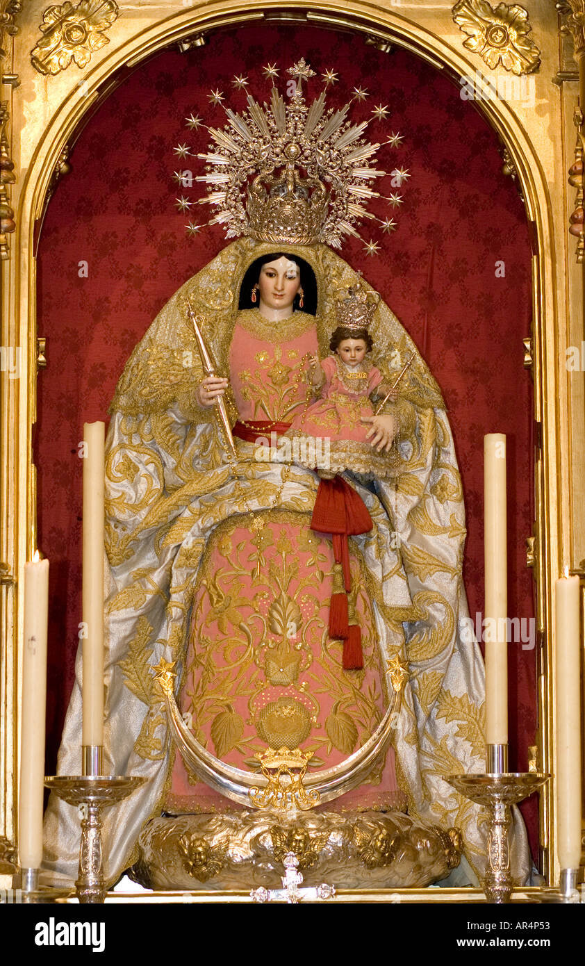 Statue Of Virgen Del Rosario Virgin Of The Rosary High Resolution Stock ...