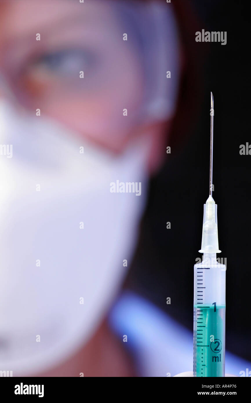Close up of a syringe Stock Photo
